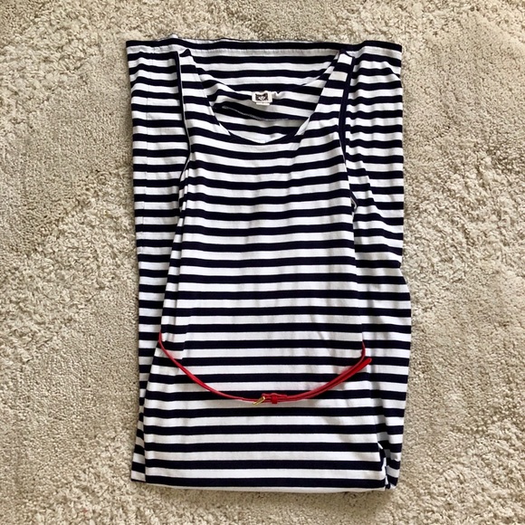 Anne Klein Dresses & Skirts - Anne Klein Navy and White Stripped Maxi Dress, S